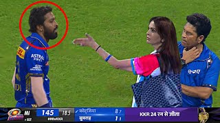 Huge Drama between Nita Ambani amp Hardik Pandya front in Sachin Tendulkar after MI lost against KKR [upl. by Andre]