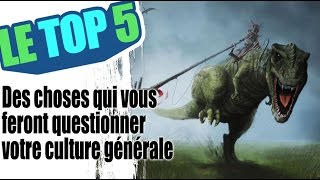 le TOP 5 Des choses qui vous feront questionner votre culture générale [upl. by Adiela]