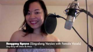 Hanggang Ngayon SingAlong with Female  Diane de Mesa [upl. by Salisbarry]