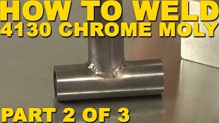 How to Weld 4130 Chrome Moly Tube Welds [upl. by Hgielak]