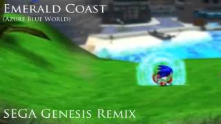 Sonic Adventure Emerald Coast Azure Blue World Genesis Remix [upl. by Lehman]