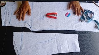 Gents fitting kurta cutting how to cut mens fitting kurta kurta cutting simple method [upl. by Leander275]