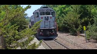 Four Trains in Absecon NJ 52324 [upl. by Sartin]