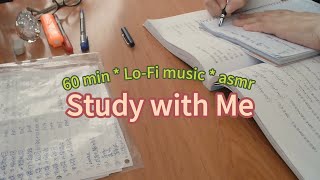 Study With Me 60 Min no break Lofi ASMR  real time｜motivation [upl. by Veronika922]