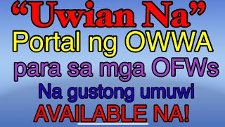 Alamin Paraan para mapabilang sa OWWA Uwian na Program Paano magregister sa Uwian Na Portal [upl. by Hoye]