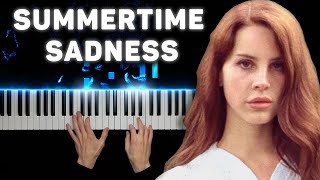 Lana Del Rey  Summertime Sadness  Piano cover [upl. by Ardeed708]