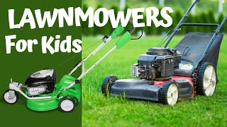 Lawnmowers For Kids Yard work Lawn Mowers Push Mower Riding Mower [upl. by Beutler726]