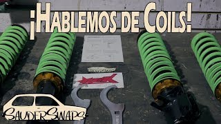 COMO INSTALAR COILOVERS SUSPENSIÓN AJUSTABLE  SauderSwaps [upl. by Rosene402]