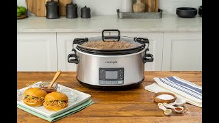 Introducing the Crockpot™ 7Quart MyTime™ Cook amp Carry™ Programmable Slow Cooker [upl. by Aihsema]