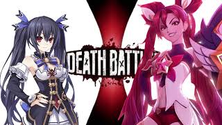 Noire vs star guardian jinx Hyperdimension vs league of legends death bettle song make bye ai [upl. by Craner443]