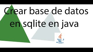 Crear base de datos tablas en java  netbeans con sqlite Parte 1 [upl. by Nyladnewg406]