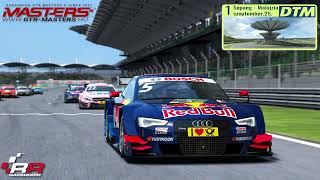 R3E  GTRMastershu DTM1316 Championship  Round 1  Sepang  Qualify  Race 1  Race 2 ONBOARD [upl. by Enella]