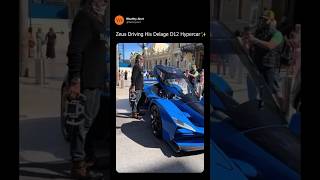 Zeus Driving His Delage D12 Hypercar love aqeeljh shortsvideo funny [upl. by Ahidam]