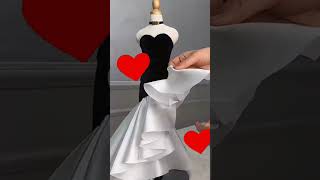 Creating a Stunning Draped Evening Gown on a Mannequin very easy shorts [upl. by Atyekram]