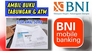 Cara ambil buku tabungan dan kartu ATM setelah buka rekening BNI online [upl. by Loughlin342]