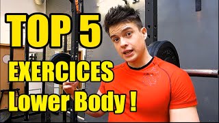 Top 5 EXERCICES  Jambes Lower Body [upl. by Elwin486]