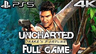 UNCHARTED 1 PS5 REMASTERED Gameplay Walkthrough FULL GAME 4K 60FPS [upl. by Changaris]