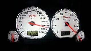 VW Golf MK3 VR6 Turbo Acceleration 0290 Sound [upl. by Joelle427]