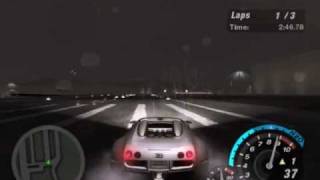 NFS underground 2 720kmh Bugatti vs Plane [upl. by Westbrook]