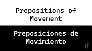 🅿️Preposiciones de movimientoPrepositions of movement inglesespañolejemplosCAT ENGLISH [upl. by Cut]