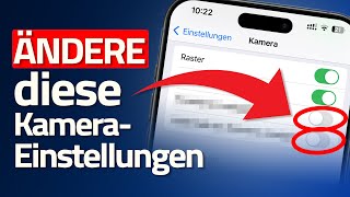 ÄNDERE diese iPhone Kamera Einstellungen [upl. by Aisatsanna]