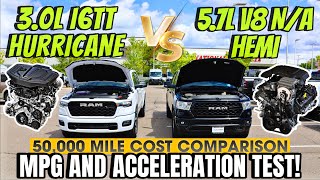 2025 RAM 30L I6 Hurricane VS RAM 57L V8 HEMI MPG And Performance Test Is The New Engine Better [upl. by Tilly]