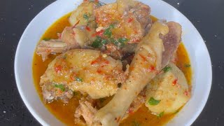 How to prepare yam and chicken pepper soupDelicous chicken and yam pepper soup [upl. by Gibbon]