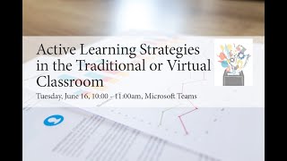 Active Learning Strategies in the Traditional or Virtual Classroom [upl. by Ahsirek]