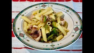 Pasta Zucchine e Calamari Sapore di Terra e MareZucchini and Calamari Pasta Flavor of Land and Sea [upl. by Iain373]