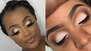 Soft Glam Client Makeup Tutorial  How I do makeup on dry skin [upl. by Egag]