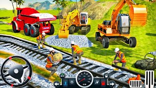 Railroad Tunnel Train Construction Simulator  Construction Vehicles 3D 2024  Android GamePlay [upl. by Miki925]