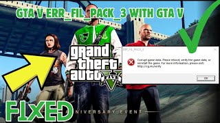 How to Fix GTA V ERRFILPACK3 WITH OPENIV  GTA 5 Corrupt Game Data [upl. by Swinton18]