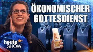 Die Kirche wird zum Geschäft für Sponsoren Birte Schneider klärt auf  heuteshow vom 26052017 [upl. by Skardol]