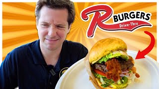 Vegas Burger Review Eating Burgers at R BURGERS [upl. by Enael]