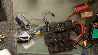 Arrma Limitless Dual 12s TP Powered Motor Water Cooled Bench Test Audio Loud [upl. by Festatus]