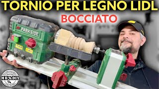 BOCCIATO Nuovo tornio per legno Parkside lidl 99€ PDM 600 B2 Recensione Riccardo Muscarella [upl. by Teloiv]