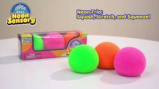 Get Your Glow On with Arggh Neon Sensory Squish Balls 3 Pack [upl. by Evetta]