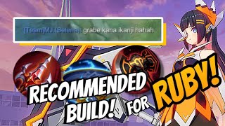 NEW META RUBY  BEST BUILD FOR RUBY 2024  RUBY GAMEPLAY  ikanji  MOBILE LEGENDS [upl. by Arne]