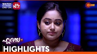 Hridhayam  Highlights of the day  01 Nov 2024  Surya TV [upl. by Abeu]