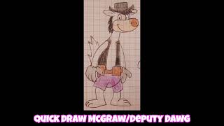 Quick Draw McGraw Mix Up With Deputy Dawg Sing Im Blue [upl. by Negiam]