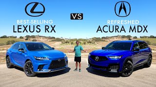 LUXURY BESTSELLERS  2025 Acura MDX vs 2024 Lexus RX 350 Comparison [upl. by Raamaj]