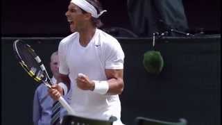 Nadal unleashes an almighty vamos  Wimbledon 2014 [upl. by Aramac]