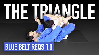 The Triangle Choke  Blue Belt Requirements  ROYDEANTV [upl. by Llevaj]