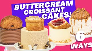 Textured Buttercream Croissant Stuffed Cakes For MOTHERS DAY  How to Cake It With Yolanda Gampp [upl. by Dall]