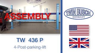 Assembly of the TW 436 P park lift from TWIN BUSCH® [upl. by Akiehsat]