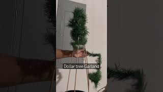 Outdoor Christmas trees using Garland dollartree dollartreechristmas [upl. by Charline]