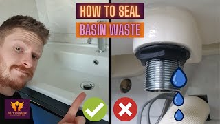 How To Fix a Leaking Basin Waste the Easy Way  Seal a Wash Basin [upl. by Ynagoham]