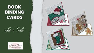 Twisted Easel Card Tutorial  3 Christmas Fun Fold Ideas [upl. by Uno663]