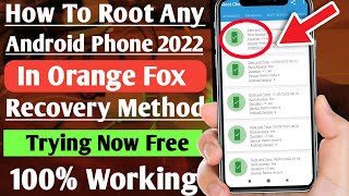 Magisk With Orange Fox Method Root Android 11121098 Version  Kisi Bhi Mobile Ko Root Kaise Kare [upl. by Anilave]