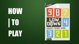 How To Play Lowdown Card Game Makers Of Uno [upl. by Griz142]